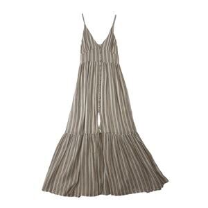 Abercrombie & Fitch women's Tan and White Linen Maxi Size XS